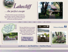 Tablet Screenshot of lakecliffbnb.com